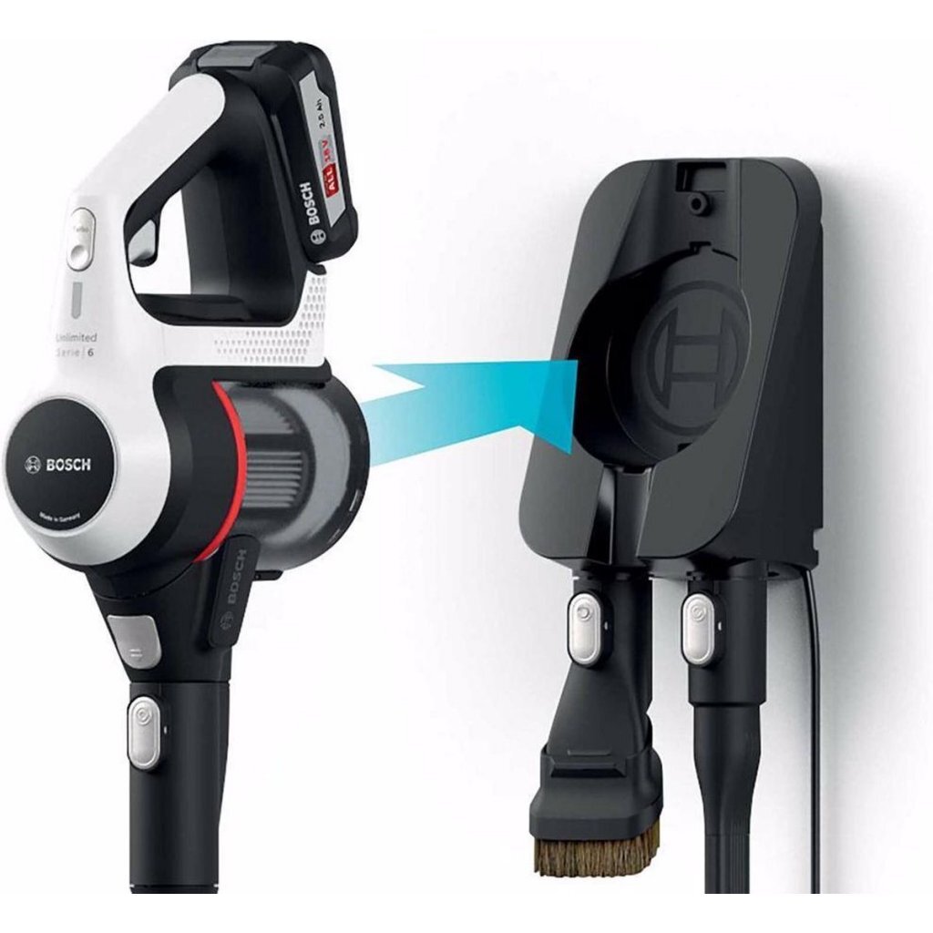 Bosch Bcs61113 Ulimited 6 Steelstofzuiger Wit/Zwart