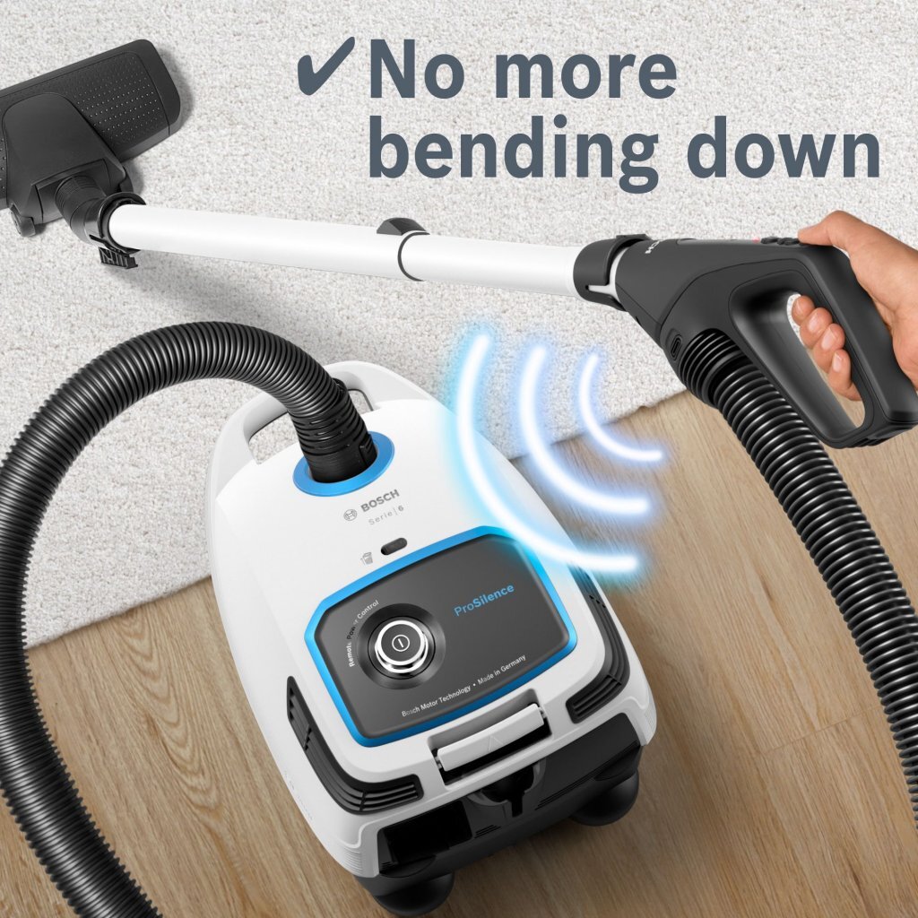 Bosch Bgb6Sil1 Prosilence Stofzuiger 700W Wit/Zwart