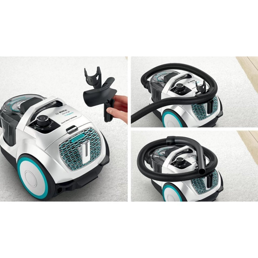 Bosch Bgc21Hyg1 Prohygienic Stofzuiger Zonder Zak 550W Wit/Zwart