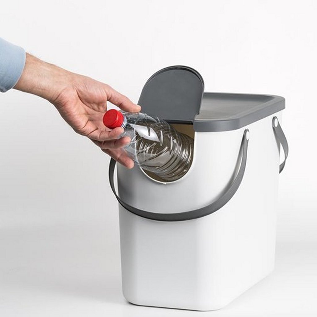 Rotho Albula Afvalscheidingsprullenbak 25L Mistletoe Groen