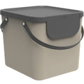 Rotho Albula Afvalscheider 38.8X35.5X33.9 Cm 40L Cappuccino