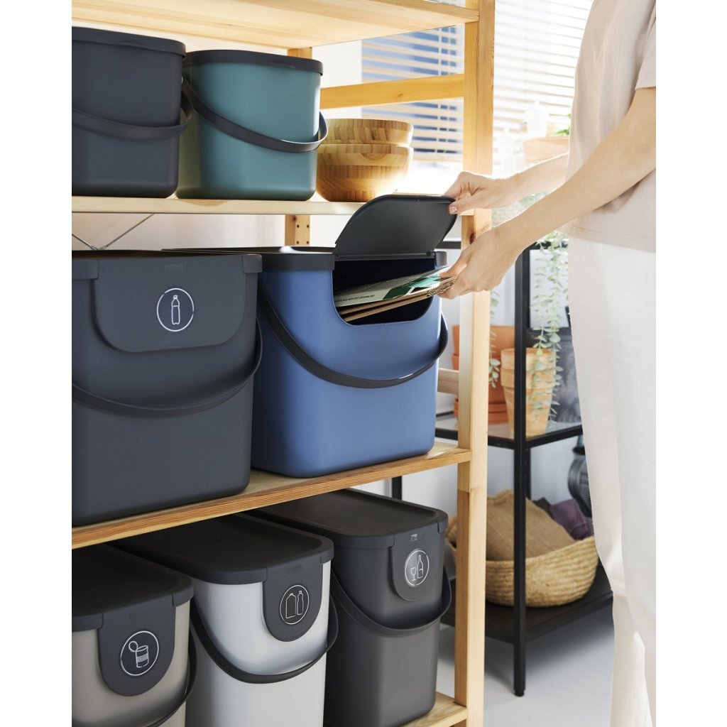 Rotho Albula Afvalscheider 38.8X35.5X33.9 Cm 40L Cappuccino