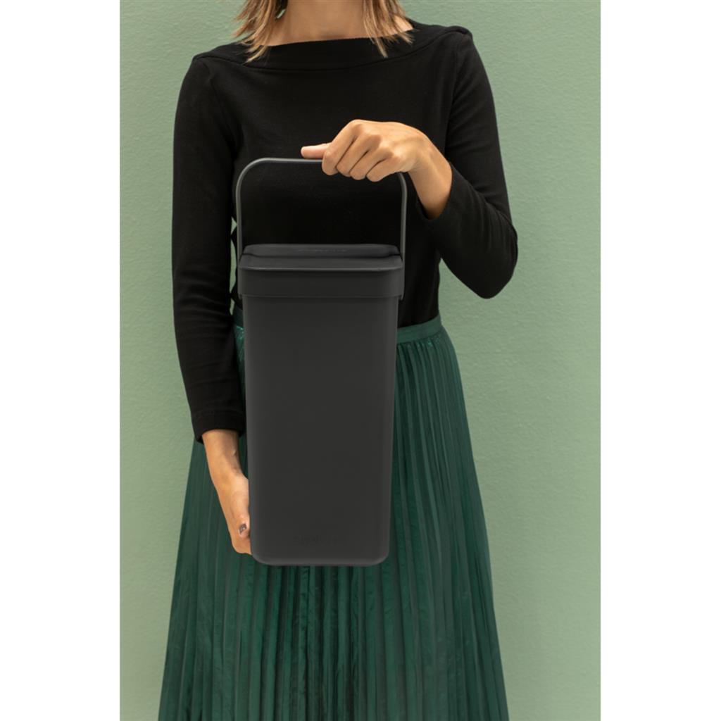 Brabantia Sort And Go Afvalemmer 12L Grijs