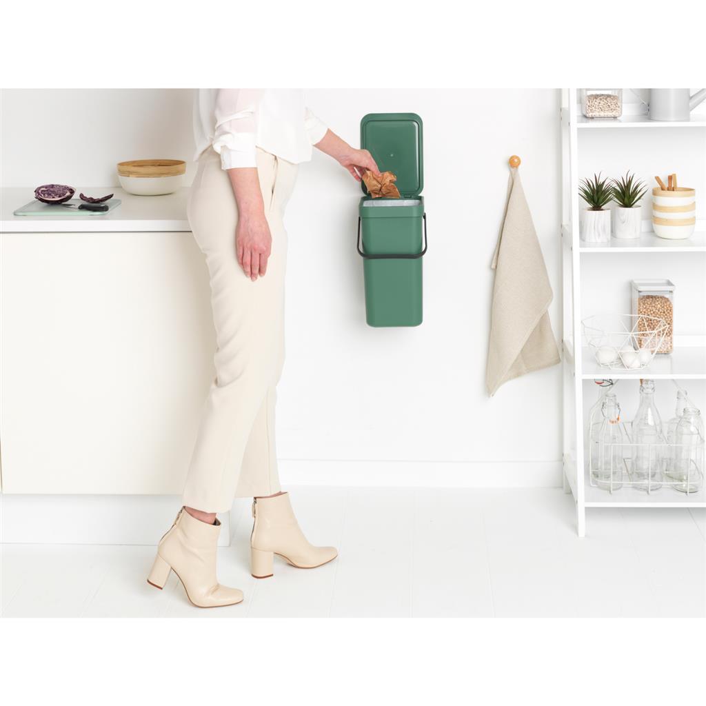 Brabantia Sort And Go Afvalemmer 12L Fir Green