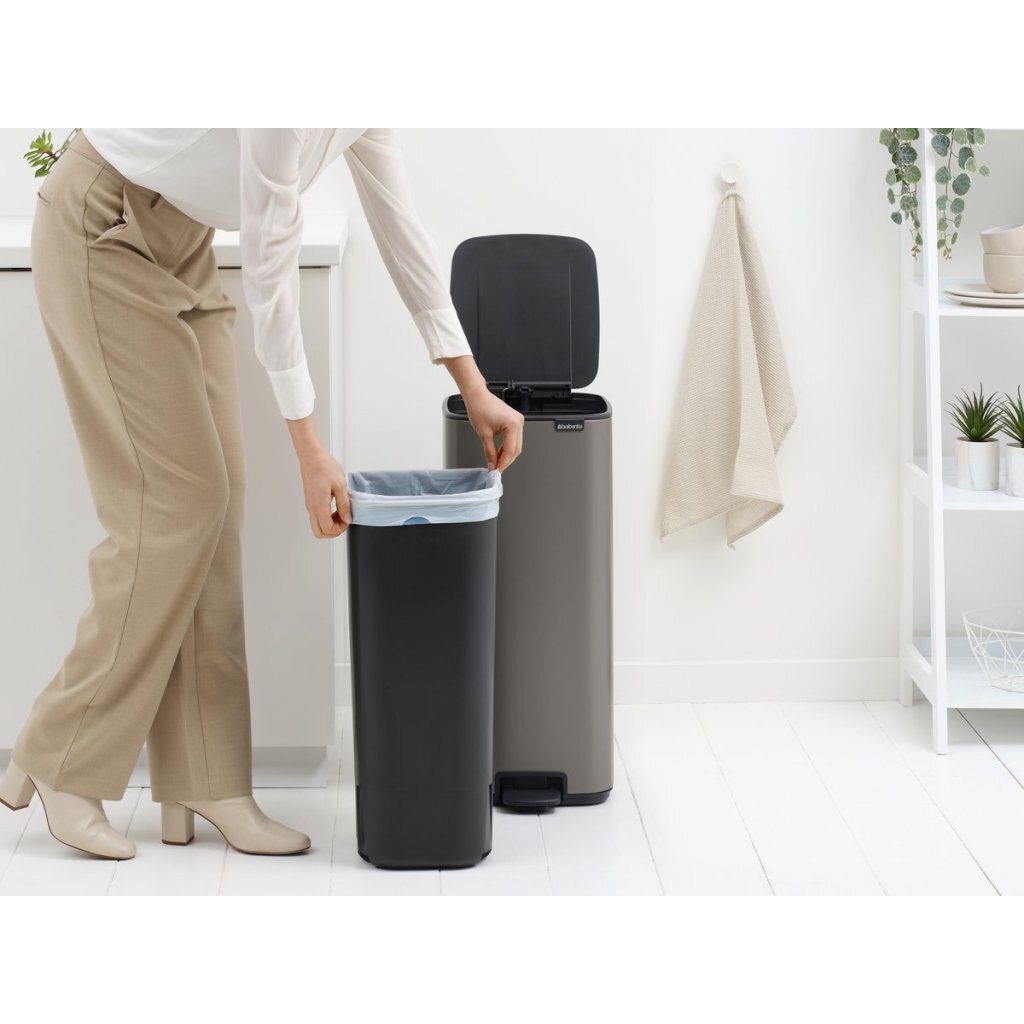 Brabantia Bo Pedaalemmer 30L Platinum