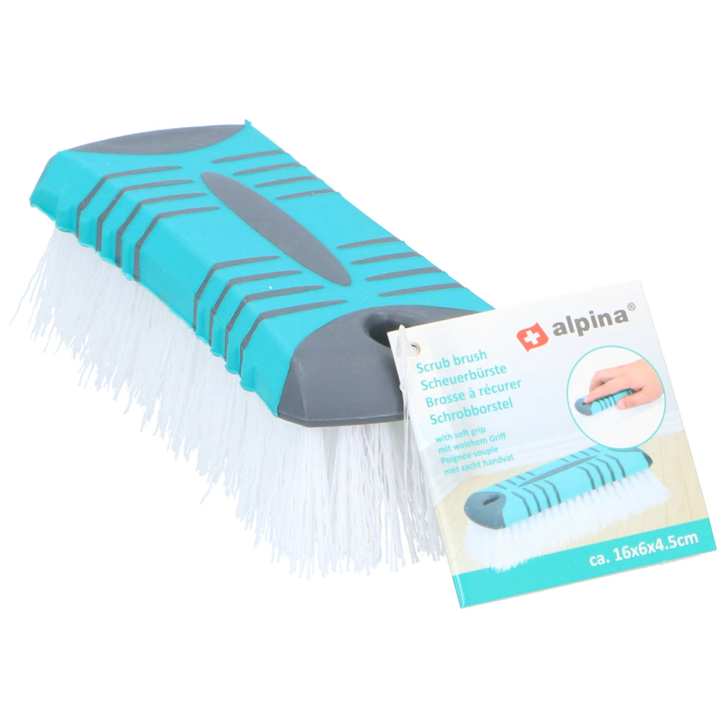 Alpina Schrobborstel 16X6X4.5 Cm Blauw/Grijs