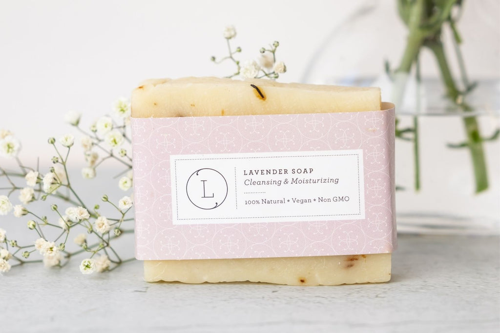 2x Lavender Soap Bar, Natural Handmade Soap, Vegan Skincare gift