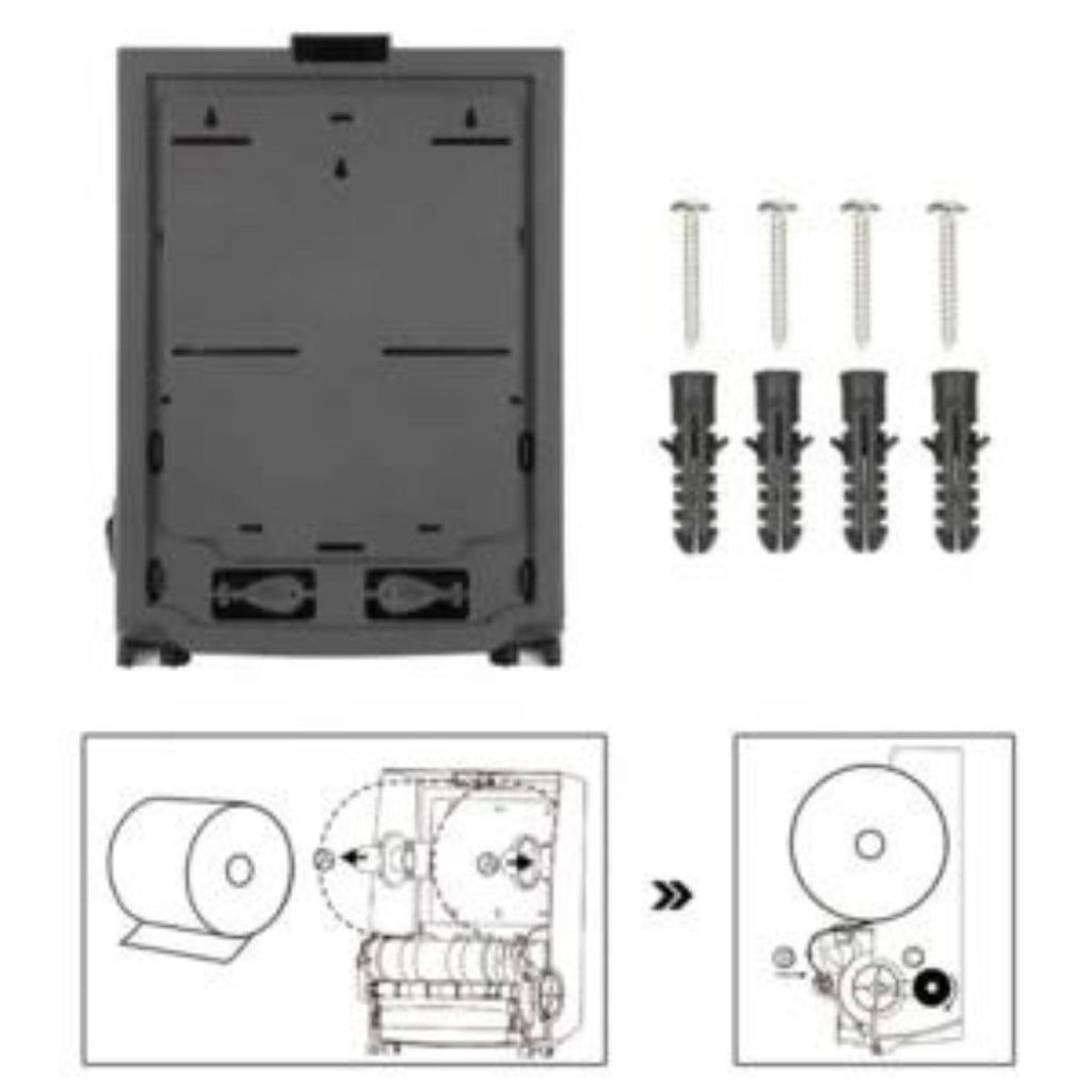 Semi-Autocut Paper Towel Dispenser-Black