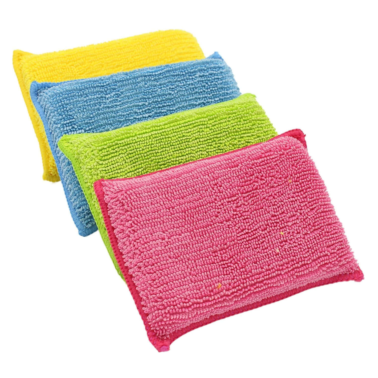 Microfiber Cleaning Sponge Dual-Sided Blue Single product