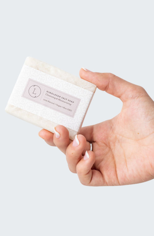 2x Himalayan Salt Soap Bar, Natural Unscented Soap, Vegan Handmade Soap